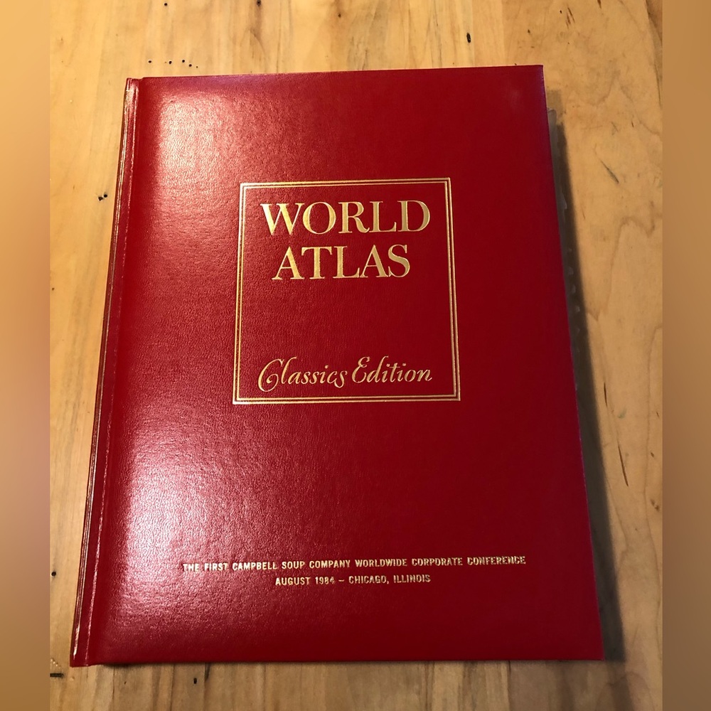 Hammond 1984 World Atlas Book Classic Edition